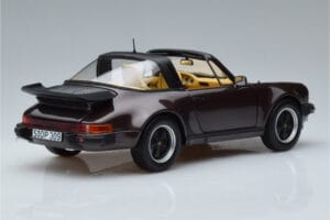 Porsche 911 964 Turbo Targa Marron Norev 1:18 187665 Métal — image 3 sur 8
