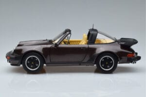 Porsche 911 964 Turbo Targa Marron Norev 1:18 187665 Métal — image 5 sur 8