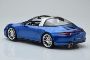 Porsche 911 991 4S Targa Bleu GT Spirit 1:18 GT037 Résine — image 4 sur 5