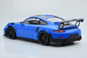 Porsche 911 GT2 RS 991.2 Weissach Package Bleu Jantes Magnésium Noires Minichamps 1:18 153068316 Métal — image 5 sur 6