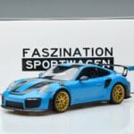 Porsche 911 991.2 GT3 RS Weissach Package Miami Bleu Jantes Or Minichamps 1:18 153068310 Métal - image 6 of 6