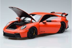 Porsche 911 992 GT3 Orange Norev 1:18 187300 Métal — image 2 sur 7