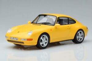 Porsche 911 993 Carrera Jaune Norev 1:18 187596 Métal