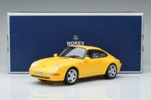 Porsche 911 993 Carrera Jaune Norev 1:18 187596 Métal — image 6 sur 6