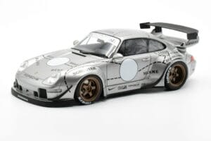 Porsche 911 993 RWB Argent Phantom Asia Edition GT Spirit 1:18 CLDC017 Résine