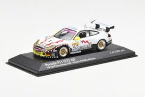 Porsche 911 996 GT3 RS Siemens #50 M. Ortelli / M. Lieb / R. Dumas 24 Hours of Spa 2003 Winners Minichamps 1:43 400036950 Mét — image 2 sur 4