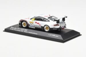 Porsche 911 996 GT3 RS Siemens #50 M. Ortelli / M. Lieb / R. Dumas 24 Hours of Spa 2003 Winners Minichamps 1:43 400036950 Mét — image 3 sur 4