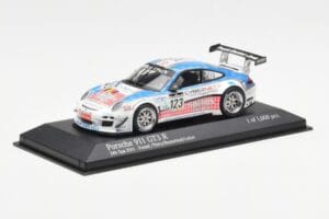 Porsche 911 997 GT3 R Cybernet #123 Fumal / Thiry / Rosenlad / Lefort 24 Hours of Spa 2011 Minichamps 1:43 400118923 Métal — image 2 sur 4
