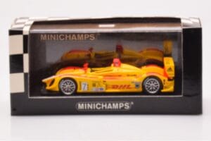 Porsche RS Spyder LMP2 #7 R. Dumas / T. Bernhard / E. Collard Sebring 12 Hours Winners 2008 Minichamps 1:43 400086807 Métal — image 4 sur 4