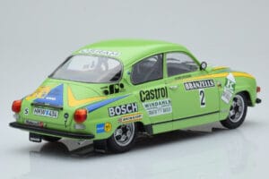 Saab 96 V4 #2 S. Blomqvist / H. Sylvan Rally Sweden 1976 IXO 1:18 18RMC085B Métal — image 2 sur 6