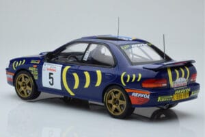 Subaru Impreza 555 #5 C. Sainz / L. Moya Tour de Corse 1995 IXO 1:18 18RMC063A Métal — image 5 sur 6
