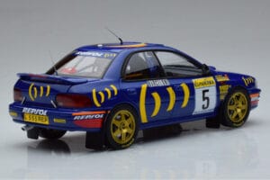 Subaru Impreza #5 C. Sainz / L. Moya 2nd Place Rally Monte Carlo 1995 Kyosho 1:18 08962B Métal — image 3 sur 9