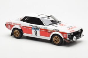 Toyota Celica 2000 GT RA21 #8 H. Mikkola / A. Hertz Lombard RAC Rally 1977 Otto 1:18 OT1044 Résine — image 4 sur 6