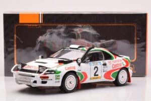 Toyota Celica Turbo 4WD ST185 #2 M. Alén / I. Kivimäki Safari Rally 1993 IXO 1:18 18RMC150B Métal — image 6 sur 6