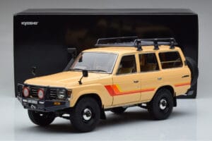 Toyota Land Cruiser 60 Beige Avec Pièces Optionnelles Kyosho 1:18 08956XBE Métal — image 12 sur 12
