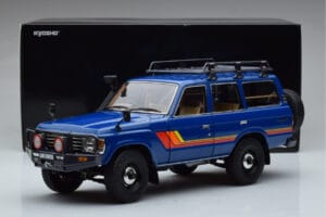 Toyota Land Cruiser 60 Bleu Avec Pièces Optionnelles Kyosho 1:18 08956XBL Métal — image 11 sur 11