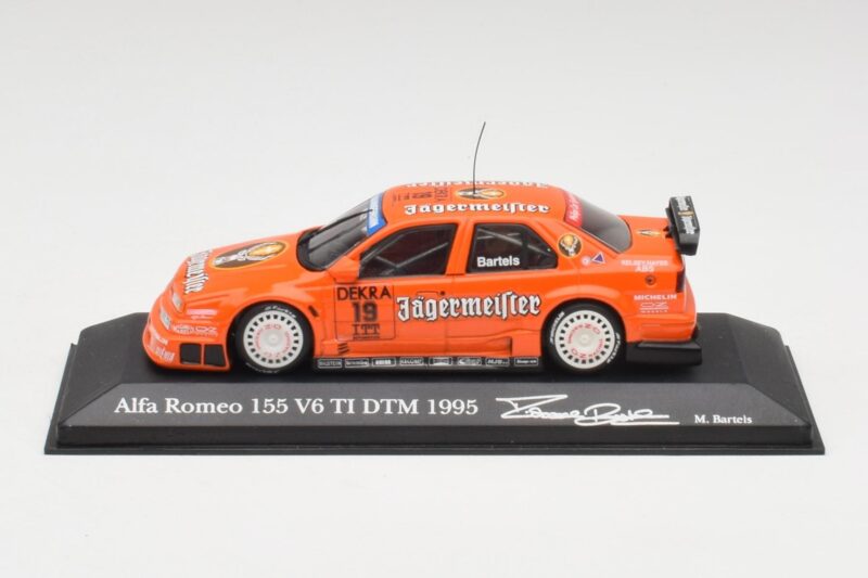 Alfa Romeo 155 V6 TI #19 Jagermeister M. Bartels DTM 1995 Minichamps 1:43 430950219 Métal