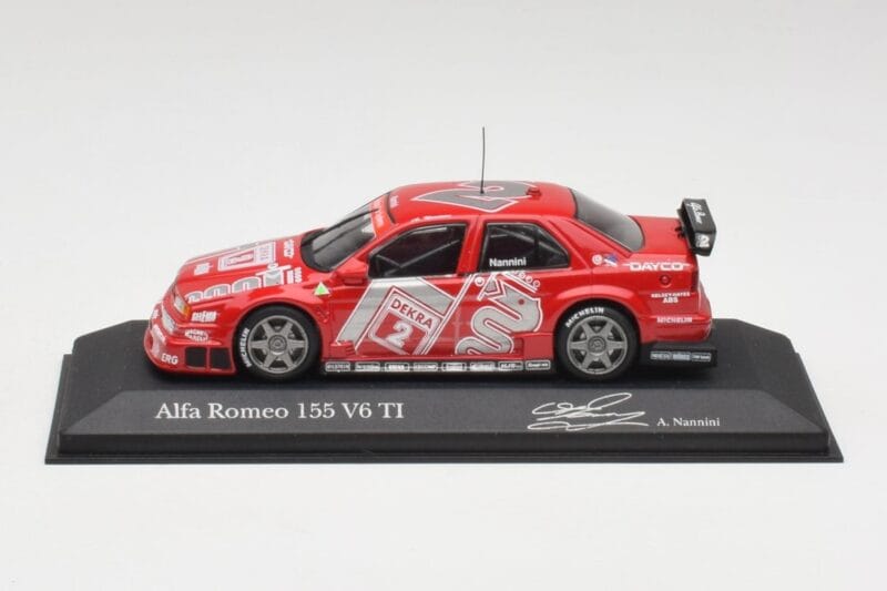 Alfa Romeo 155 V6 TI #2 Team Alfa Corse A. Nannini DTM 1994 Minichamps 1:43 430940202 Métal