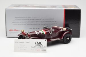 Alfa Romeo 1750 GS Spider #84 T. Nuvolari / B. Guidotti Mille Miglia Winner 1930 CMC 1:18 M-141 Métal — image 6 sur 6