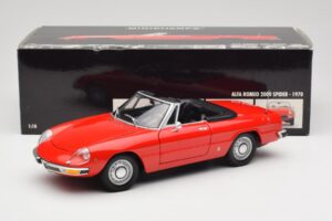 Alfa Romeo 2000 Spider Rouge Minichamps 1:18 180120930 Métal — image 8 sur 8
