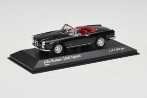 Alfa Romeo 2600 Spider Noir Minichamps 1:43 400120630 Métal — image 2 sur 4