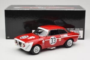 Alfa Romeo GTA 1300 Junior #33 T. Hezemans / G. van Lennep Hezemans Jarama 1972 Minichamps 1:18 100721233 Métal — image 8 sur 8