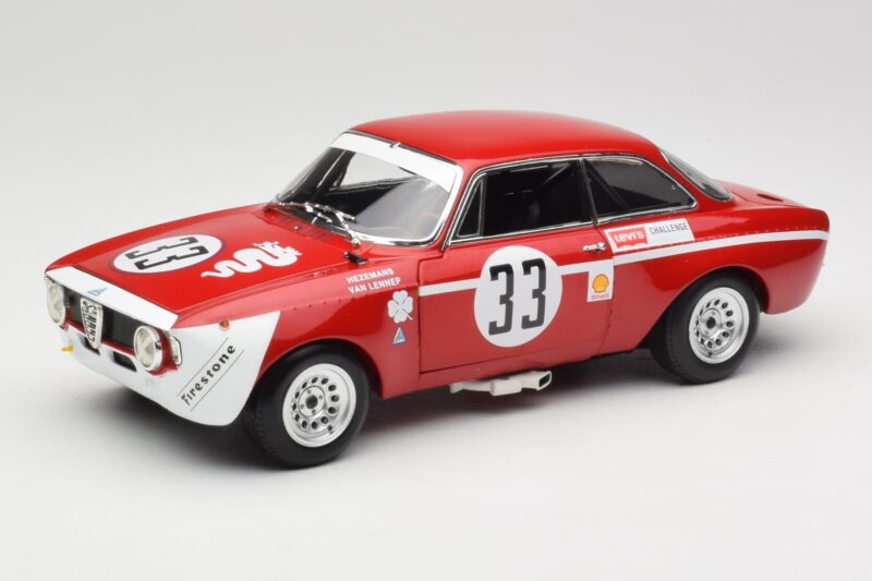 Alfa Romeo GTA 1300 Junior #33 T. Hezemans / G. van Lennep Hezemans Jarama 1972 Minichamps 1:18 100721233 Métal