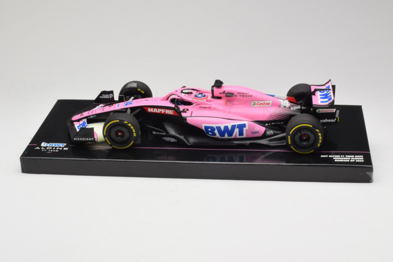 Alpine A522 BWT #14 F. Alonso BWT Alpine F1 Team Bahrain Grand Prix 2022 Minichamps 1:18 147220114 Résine