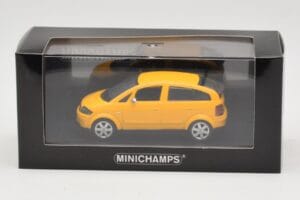 Audi A2 8Z Jaune Minichamps 1:43 AUDI005 Métal — image 4 sur 4