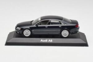 Audi A8 D3 Mauritius Bleu Metallic Minichamps 1:43 5010508123 Métal