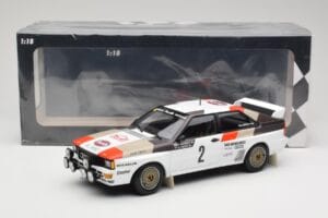 Audi Quattro A1 #2 H. Mikkola / A. Hertz Audi Sport Rally Monte Carlo 1983 Minichamps 1:18 155831102 Métal — image 6 sur 6