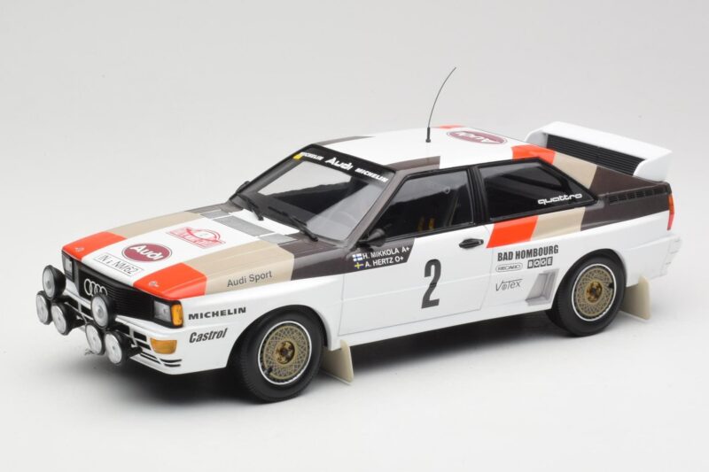 Audi Quattro A1 #2 H. Mikkola / A. Hertz Audi Sport Rally Monte Carlo 1983 Minichamps 1:18 155831102 Métal