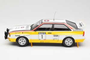 Audi Quattro A2 Audi Sport #1 W. Röhrl / C. Geistdörfer DNF Sanyo Rally of New Zealand 1984 Minichamps 1:18 155841101 Métal — image 3 sur 6