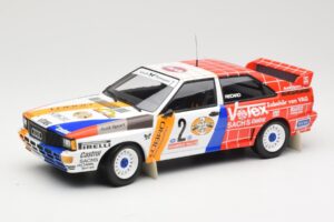 Audi Quattro A2 Schmidt Motorsport #2 H. Demuth / W. Lux Winners Hunsrück Rally 1984 Minichamps 1:18 155841102 Métal
