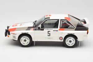 Audi Quattro Sport S1 #5 J. Buffum / N. Wilson Olympus Rally 1986 Otto 1:18 OT1159 Résine — image 3 sur 6