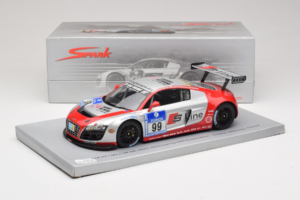 Audi R8 LMS #99 F. Biela / P. Kaffer / M. Fässler / M. Hennerici Phoenix Racing 24 Hours Nürburgring 2009 Spark 1:18 18S041 R — image 6 sur 6