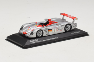 Audi R8 LMP #1 F. Biela / E. Pirro / T. Kristensen 24 Hours of Le Mans Winner 2001 Minichamps 1:43 400011201 Métal — image 2 sur 4