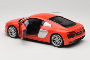 Audi R8 V10 Rouge Welly 1:18 18052W Métal — image 5 sur 8