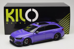 Audi RS4 B9 Avant Darwin Pro Violet Kilo Works 1:18 KLW002301 Métal — image 8 sur 8