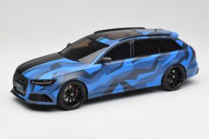Audi RS6 C7 Avant GMK Bleu & Noir GT Spirit 1:18 GT799 Résine