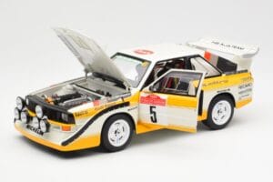 Audi Sport Quattro S1 #5 W. Rohrl / C. Geistdorfer Rally Sanremo Winner 1985 AUTOart 1:18 88503 Composite — image 2 sur 8