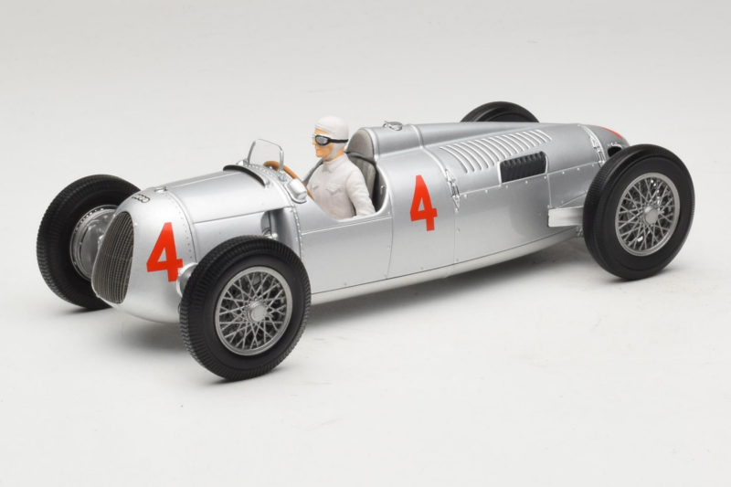 Auto Union Typ C #4 A. Varzi 2nd Place Monaco GP 1936 Minichamps 1:18 155361004 Métal
