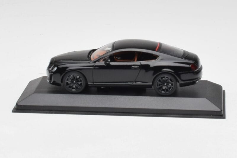 Bentley Continental GT Noir Avec Jantes Noires Minichamps 1:43 BENTLEY002 Métal