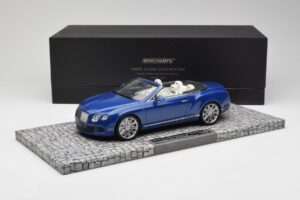 Bentley Continental GT Speed Cabriolet Bleu Minichamps 1:18 107139331 Métal — image 6 sur 6