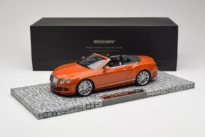 Bentley Continental GT Speed Cabriolet Orange Metallic Minichamps 1:18 107139430 Métal — image 6 sur 6