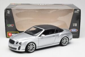 Bentley Continental Supersports Cabriolet 1ère Génération Argent Bburago 1:18 18-11037S Métal — image 8 sur 8