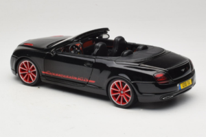 Bentley Continental Supersports ISR Cabriolet Noir Avec Jantes Rouges Bburago 1:18 18-11035 Métal — image 7 sur 8