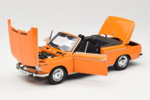 BMW 1600 E10 Cabriolet Orange Minichamps 1:18 100021030 Métal — image 2 sur 8