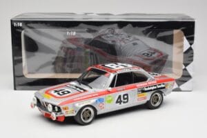 BMW 2800 CS E9 #49 Team Schnitzer G. Herzog / H. Heyer 24 Hours of Spa 1972 Minichamps 1:18 155722749 Métal — image 6 sur 6