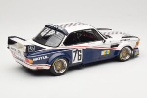 BMW 3.0 CSL E9 Garage Du Bac #76 P. Depnic / H. Coulon 24 Hours of Le Mans 1977 Minichamps 1:18 155772576 Métal — image 2 sur 6